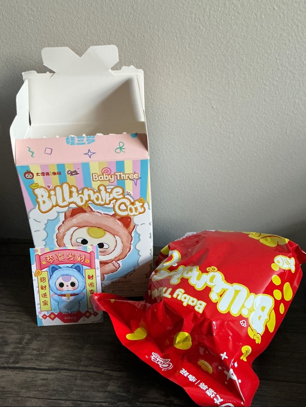 Billionaire Cat Plush Figure - Red Packaging